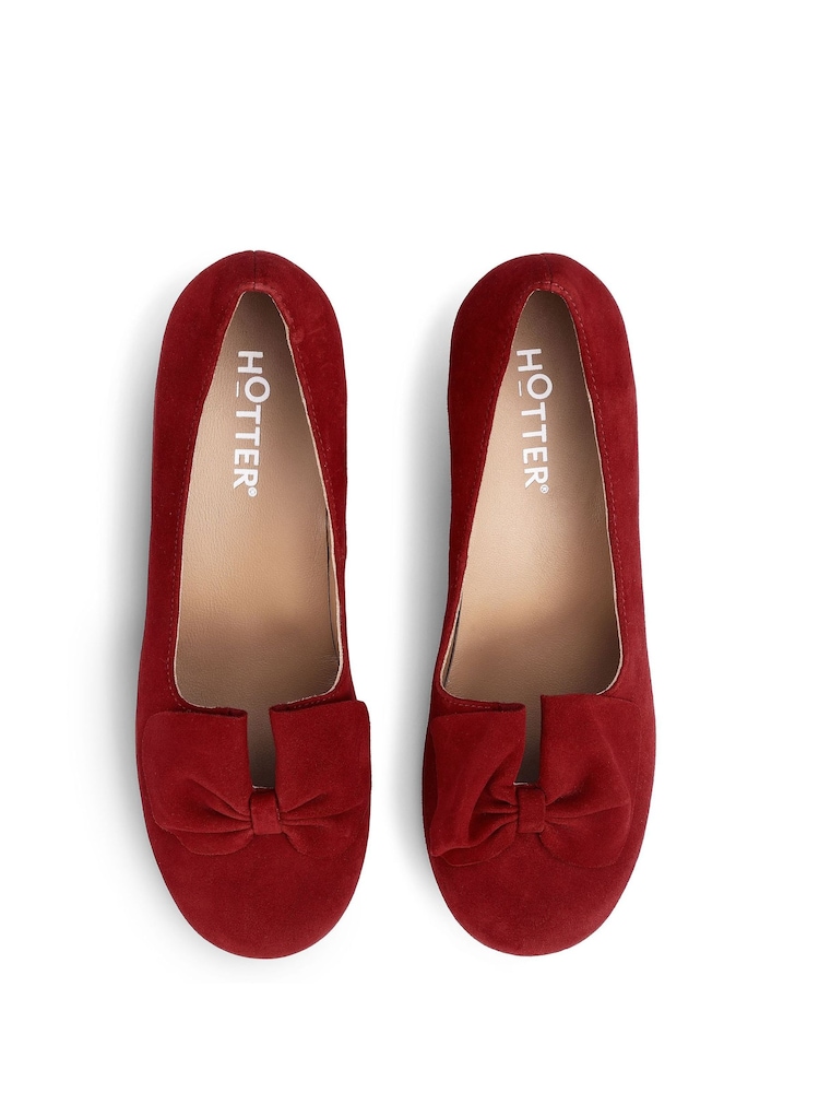 Hotter Red Wide Fit Standard Fit Donna Slip On Formal Shoes - Image 4 of 4 Hotter Red Wide Fit Standard Fit Donna Slip On Formal Shoes - Image 4 of 4