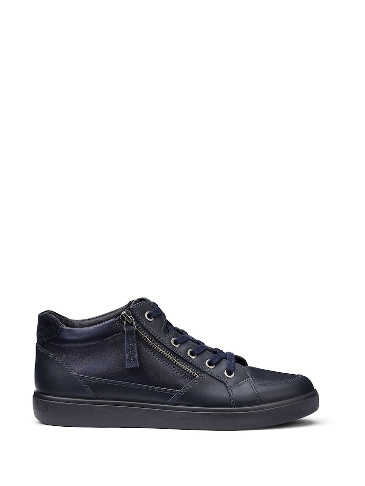 Hotter Blue Standard Fit Rapid Lace-Up/Zip Cupsole Trainers - Image 1 of 4 Hotter Blue Standard Fit Rapid Lace-Up/Zip Cupsole Trainers - Image 1 of 4