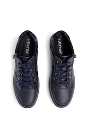 Hotter Blue Standard Fit Rapid Lace-Up/Zip Cupsole Trainers - Image 4 of 4