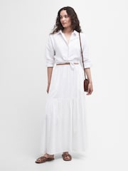 Barbour® White Kelly Broderie Anglaise Skirt - Image 3 of 7
