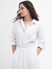Barbour® White Kelly Broderie Anglaise Skirt - Image 4 of 7