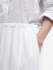 Barbour® White Kelly Broderie Anglaise Skirt - Image 5 of 7