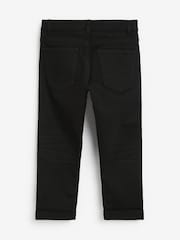 Black Tapered Loose Fit Cotton Rich Stretch Jeans (3-17yrs) - Image 1 of 2
