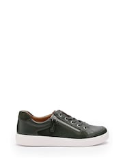 Hotter Green Standard Fit Chase II Lace-Up Zip Trainers - Image 1 of 4
