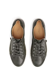 Hotter Green Standard Fit Chase II Lace-Up Zip Trainers - Image 4 of 4
