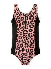 Harry Bear Pink Leopard Print Girls Leopard Swimsuit - Image 1 of 3