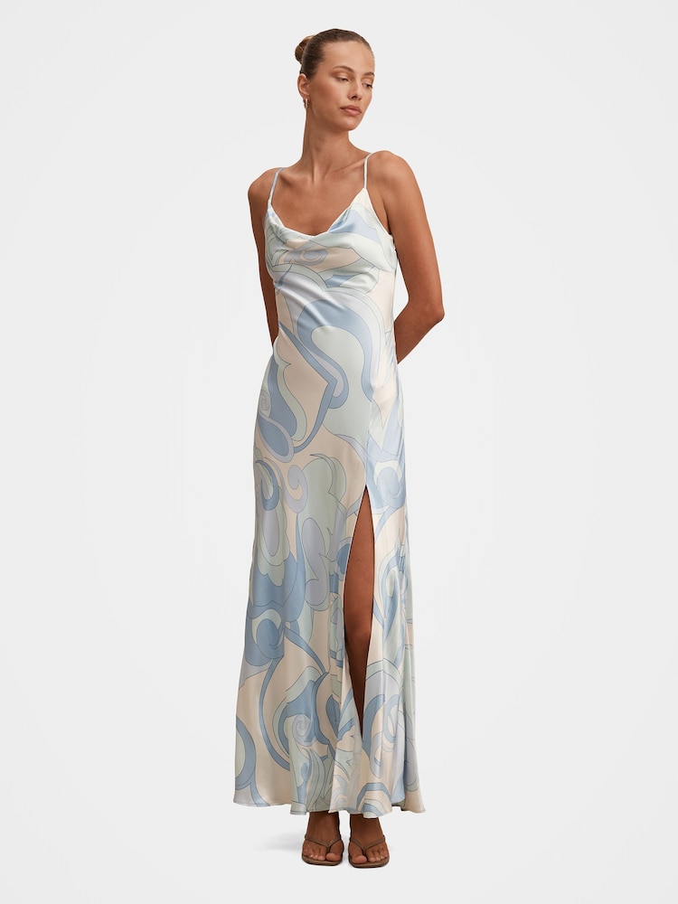 Forever New White Tyler Satin Cowl Neck Slip Maxi Dress - Image 1 of 4 Forever New White Tyler Satin Cowl Neck Slip Maxi Dress - Image 1 of 4