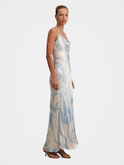 Forever New White Tyler Satin Cowl Neck Slip Maxi Dress - Image 2 of 4