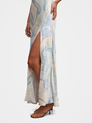 Forever New White Tyler Satin Cowl Neck Slip Maxi Dress - Image 4 of 4