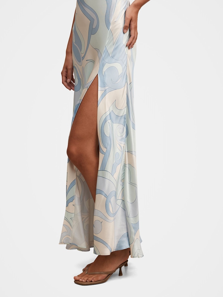 Forever New White Tyler Satin Cowl Neck Slip Maxi Dress - Image 4 of 4 Forever New White Tyler Satin Cowl Neck Slip Maxi Dress - Image 4 of 4