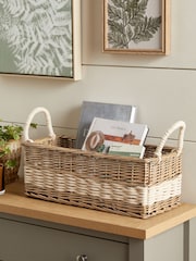 Natural Wicker and Rope Malvern Basket Storage - Image 1 of 3