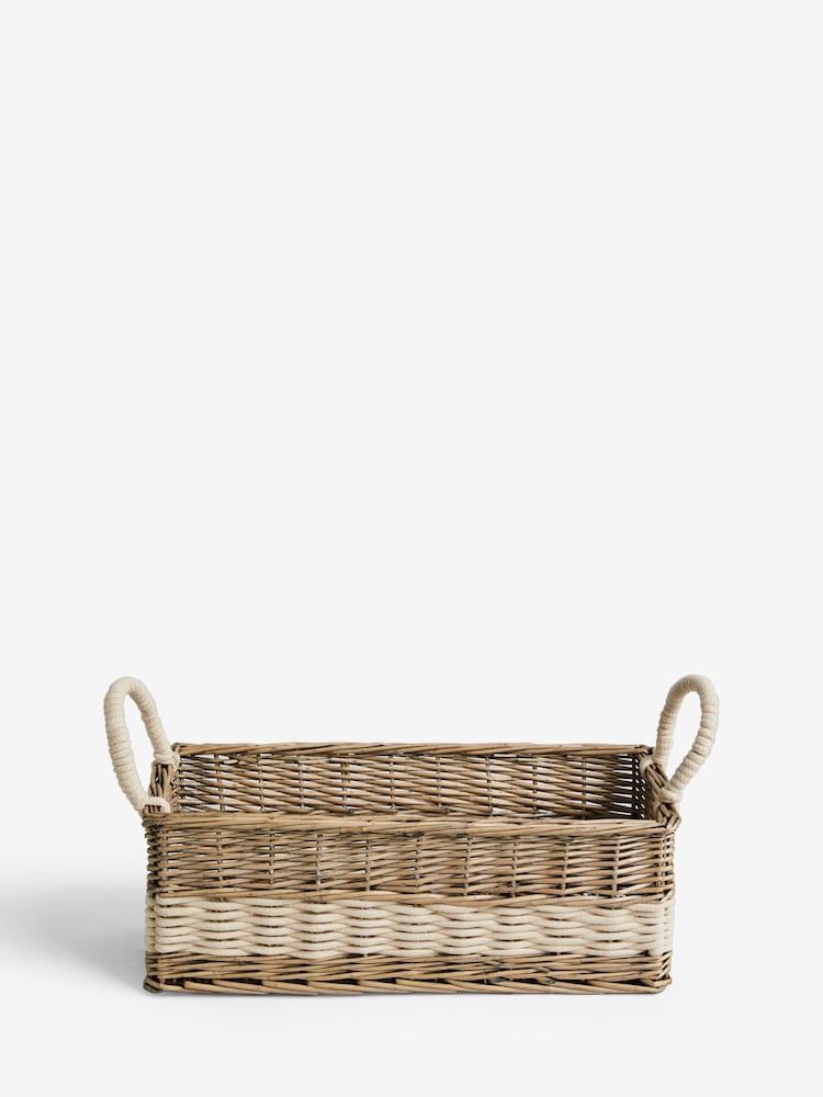Natural Wicker and Rope Malvern Basket Storage - Image 3 of 3