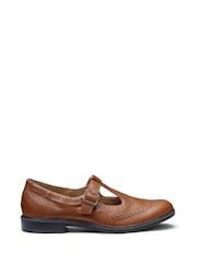Hotter Brown Wide Fit Lumen Buckle Full Shoes - Image 1 of 4