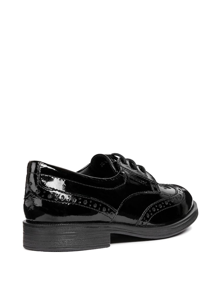 Geox Junior Girl's Agata Black School Shoes - Image 2 of 7 Geox Junior Girl's Agata Black School Shoes - Image 2 of 7