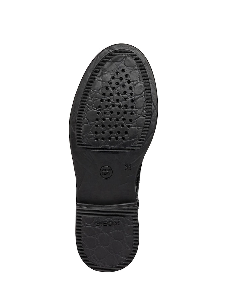 Geox Junior Girl's Agata Black School Shoes - Image 7 of 7 Geox Junior Girl's Agata Black School Shoes - Image 7 of 7
