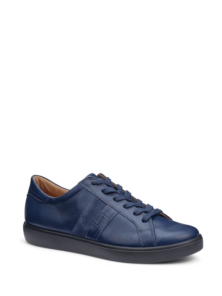 Hotter Blue Standard Fit Switched Lace-Up Cupsole Trainers - Image 2 of 4 Hotter Blue Standard Fit Switched Lace-Up Cupsole Trainers - Image 2 of 4