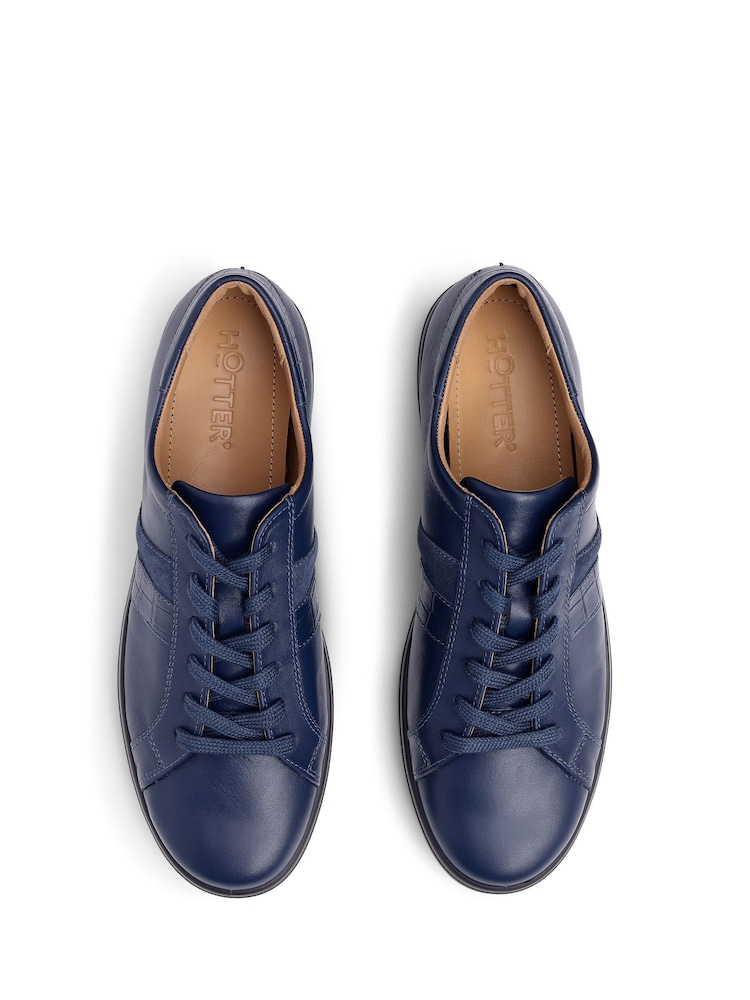 Hotter Blue Standard Fit Switched Lace-Up Cupsole Trainers - Image 4 of 4 Hotter Blue Standard Fit Switched Lace-Up Cupsole Trainers - Image 4 of 4