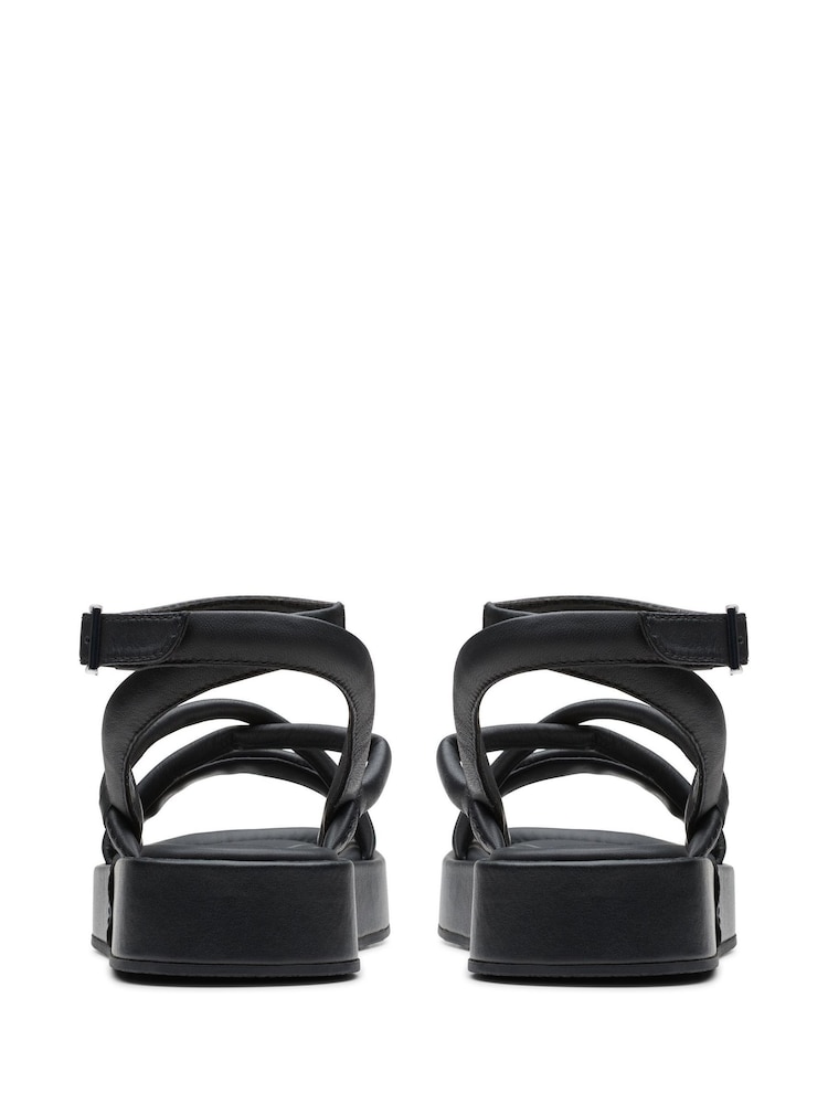 Negru - Sandale Clarks Alda Cross din piele - Image 5 of 7