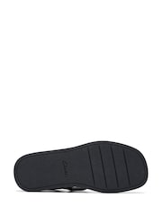 Clarks Black Leather Alda Cross Sandals - Image 7 of 7