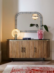 Rockett St George Mango Wood Ribbed Large Sideboard - Image 2 of 8