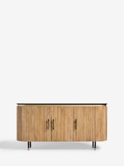 Rockett St George Mango Wood Ribbed Large Sideboard - Image 3 of 8