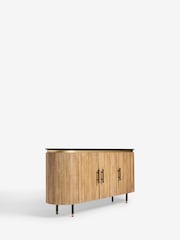 Rockett St George Mango Wood Ribbed Large Sideboard - Image 5 of 8