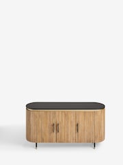 Rockett St George Mango Wood Ribbed Large Sideboard - Image 6 of 8