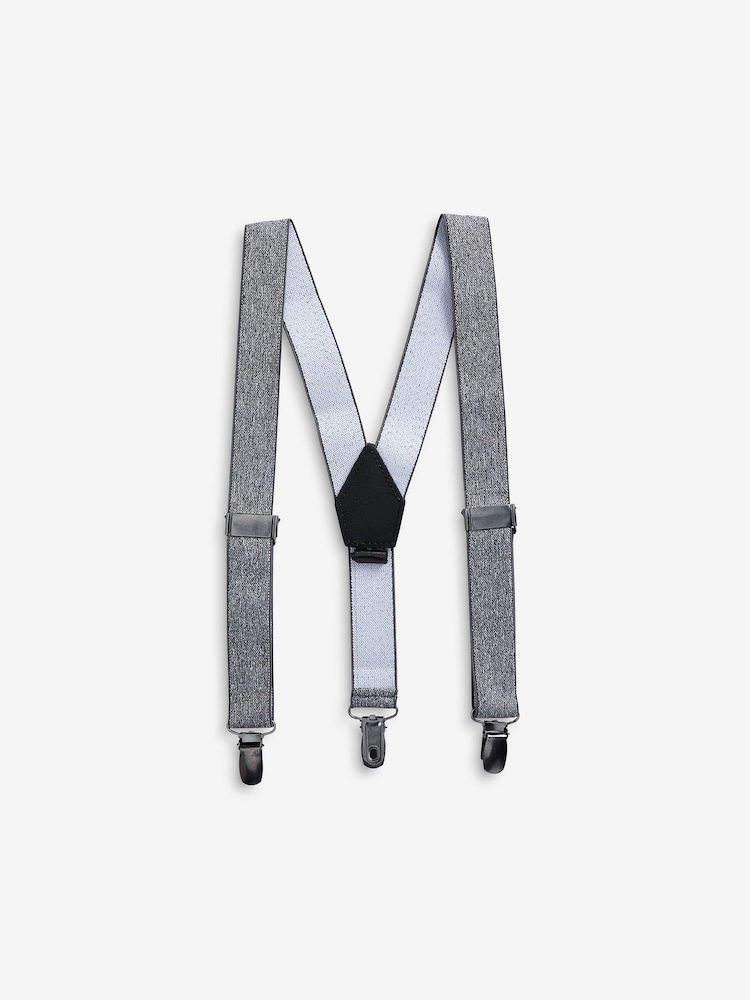 Grey Marl Boys Braces - Image 1 of 1 Grey Marl Boys Braces - Image 1 of 1