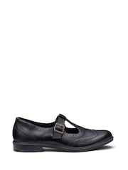 Hotter Black Standard Fit Lumen Buckle Full Shoes - Image 1 of 4