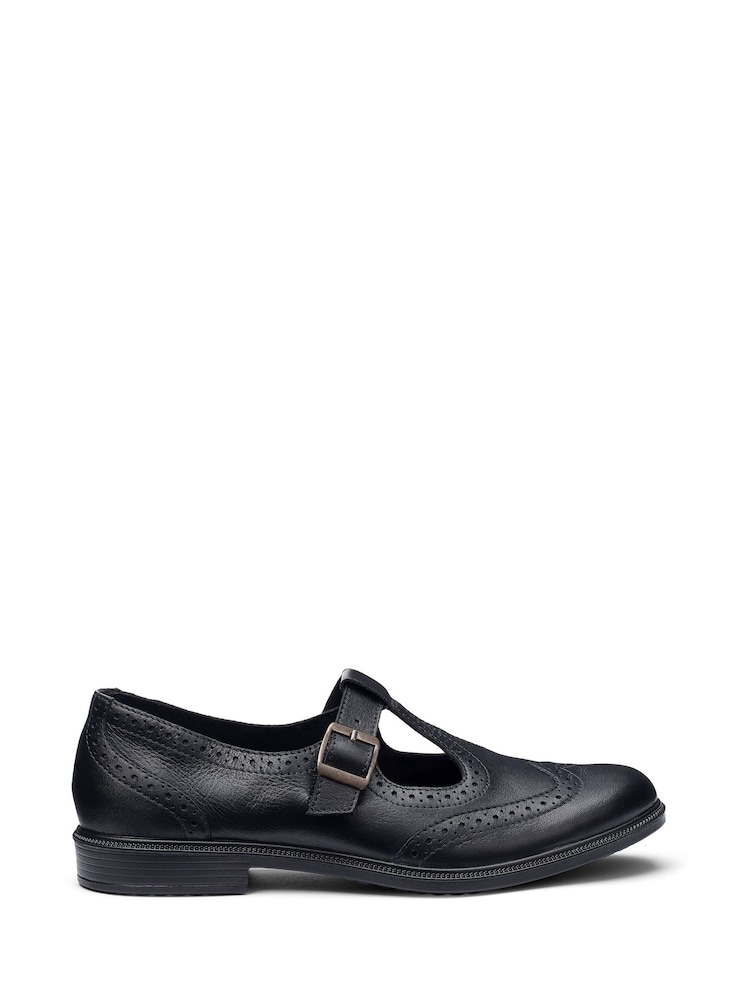 Hotter Black Standard Fit Lumen Buckle Full Shoes - Image 1 of 4 Hotter Black Standard Fit Lumen Buckle Full Shoes - Image 1 of 4