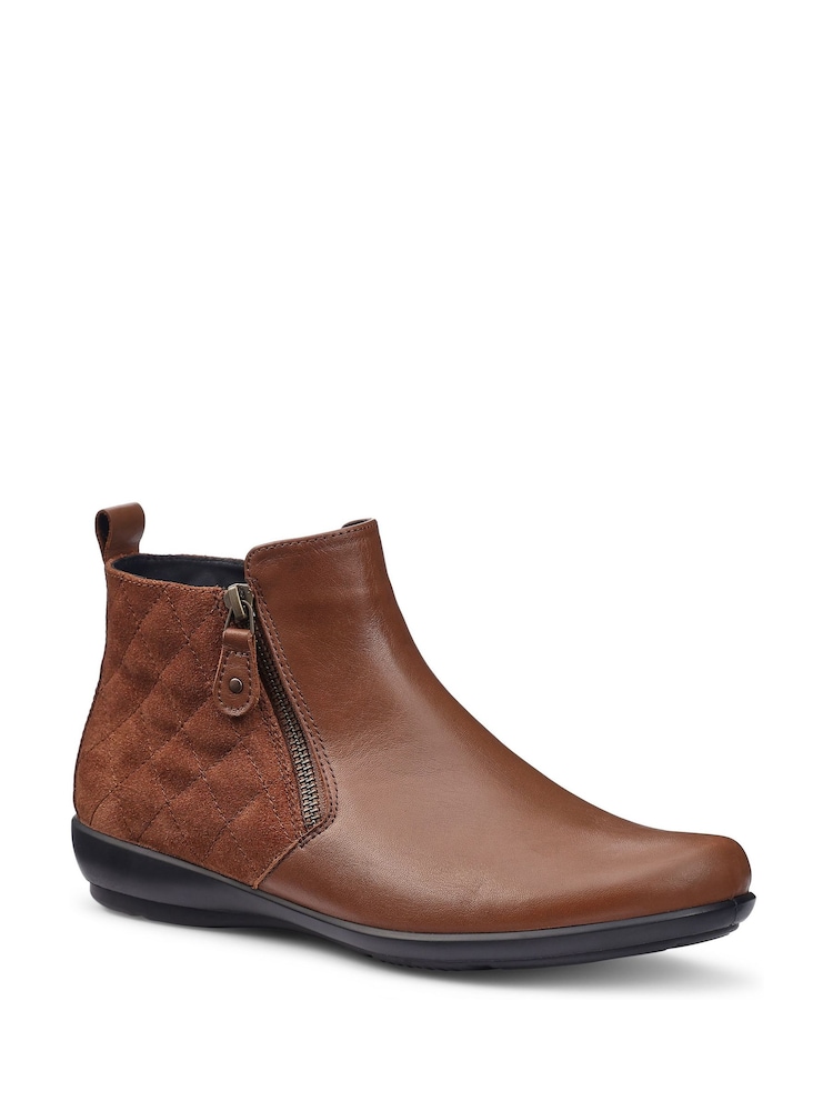 Hotter Brown Standard Fit Winchester Zip Boots - Image 2 of 4 Hotter Brown Standard Fit Winchester Zip Boots - Image 2 of 4