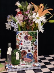 Steel Mill and Co. Multi Alice in Wonderland Floral Nonsense Large Book Vase - Image 1 of 4
