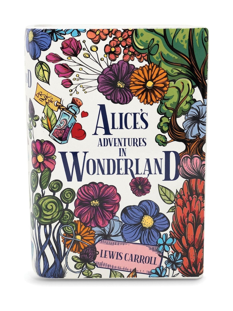 Steel Mill and Co. Multi Alice in Wonderland Floral Nonsense Large Book Vase - Image 2 of 4