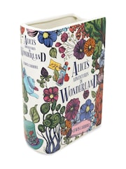 Steel Mill and Co. Multi Alice in Wonderland Floral Nonsense Large Book Vase - Image 3 of 4