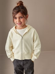 Cream Neutral Zip Through Hoodie (3-16yrs) - Image 1 of 6