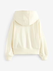 Cream Neutral Zip Through Hoodie (3-16yrs) - Image 5 of 6