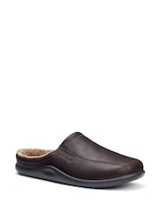 Hotter Dark Brown Standard Fit Slide Slip-On Slippers - Image 2 of 4
