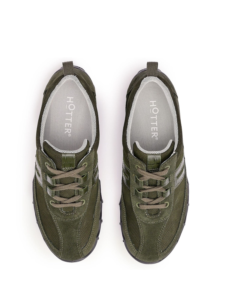 Hotter Green Extra Wide Fit Leanne II Lace-Up Active Shoes - Image 4 of 4 Hotter Green Extra Wide Fit Leanne II Lace-Up Active Shoes - Image 4 of 4
