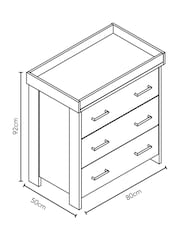 Obaby Grey Nika Changing Unit - Image 4 of 4