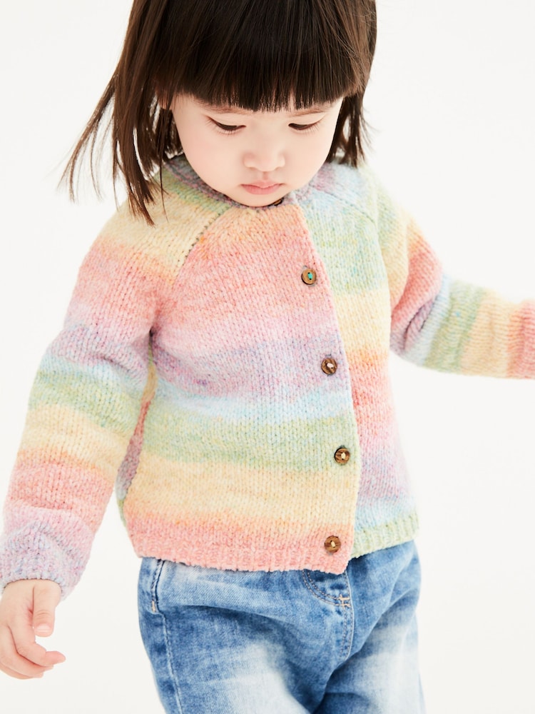 Rainbow Super Soft Chenille Cardigan (3mths-7yrs) - Image 1 of 6
