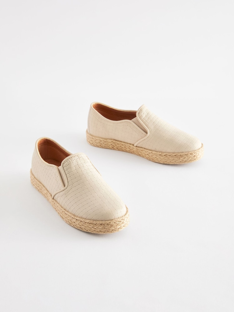 Stone Woven Espadrilles Loafers - Image 1 of 5
