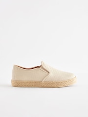 Stone Woven Espadrilles Loafers - Image 2 of 5
