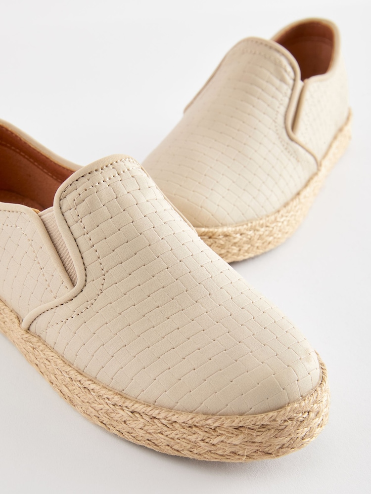 Stone Woven Espadrilles Loafers - Image 5 of 5