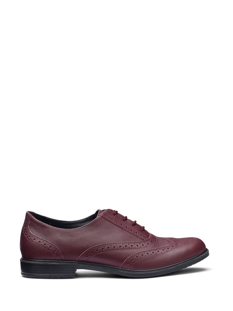 Hotter Red Wide Fit Echo Lace-Up Full Shoes - Image 1 of 4 Hotter Red Wide Fit Echo Lace-Up Full Shoes - Image 1 of 4