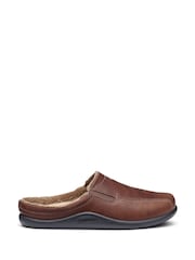 Hotter Tan Brown Standard Fit Slide Slip-On Slippers - Image 1 of 3