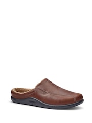 Hotter Tan Brown Standard Fit Slide Slip-On Slippers - Image 2 of 3