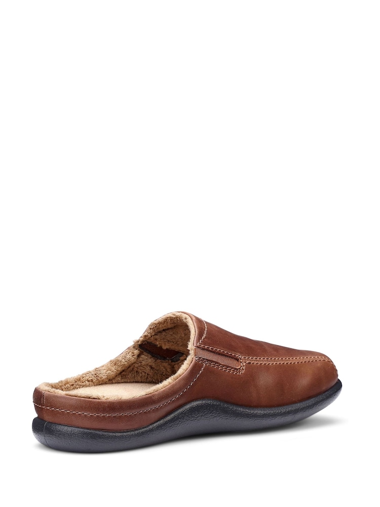 Hotter Tan Brown Standard Fit Slide Slip-On Slippers - Image 3 of 3 Hotter Tan Brown Standard Fit Slide Slip-On Slippers - Image 3 of 3