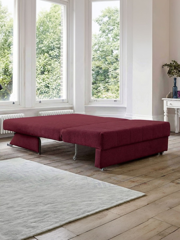 Willow & Hall Pomegranate Red Appley Sofa Bed - Image 5 of 5 Willow & Hall Pomegranate Red Appley Sofa Bed - Image 5 of 5