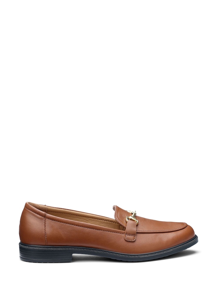 Hotter Rich Tan Brown Wide Fit Clovelly Slip-On Loafers - Image 1 of 4 Hotter Rich Tan Brown Wide Fit Clovelly Slip-On Loafers - Image 1 of 4
