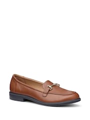 Hotter Rich Tan Brown Wide Fit Clovelly Slip-On Loafers - Image 2 of 4